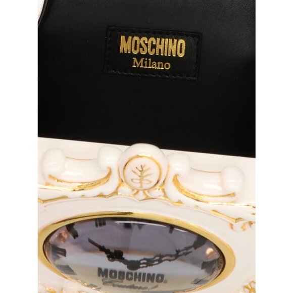 AW22 MOSCHINO Couture Jeremy Scott White Clock Sculpted Ancient Clutch Handbag - Picture 2 of 9
